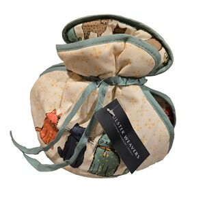 Ulster Weavers Cat Walk Teapot Cosy Muff Cats Cotton Cottagecore Folk Art Retro